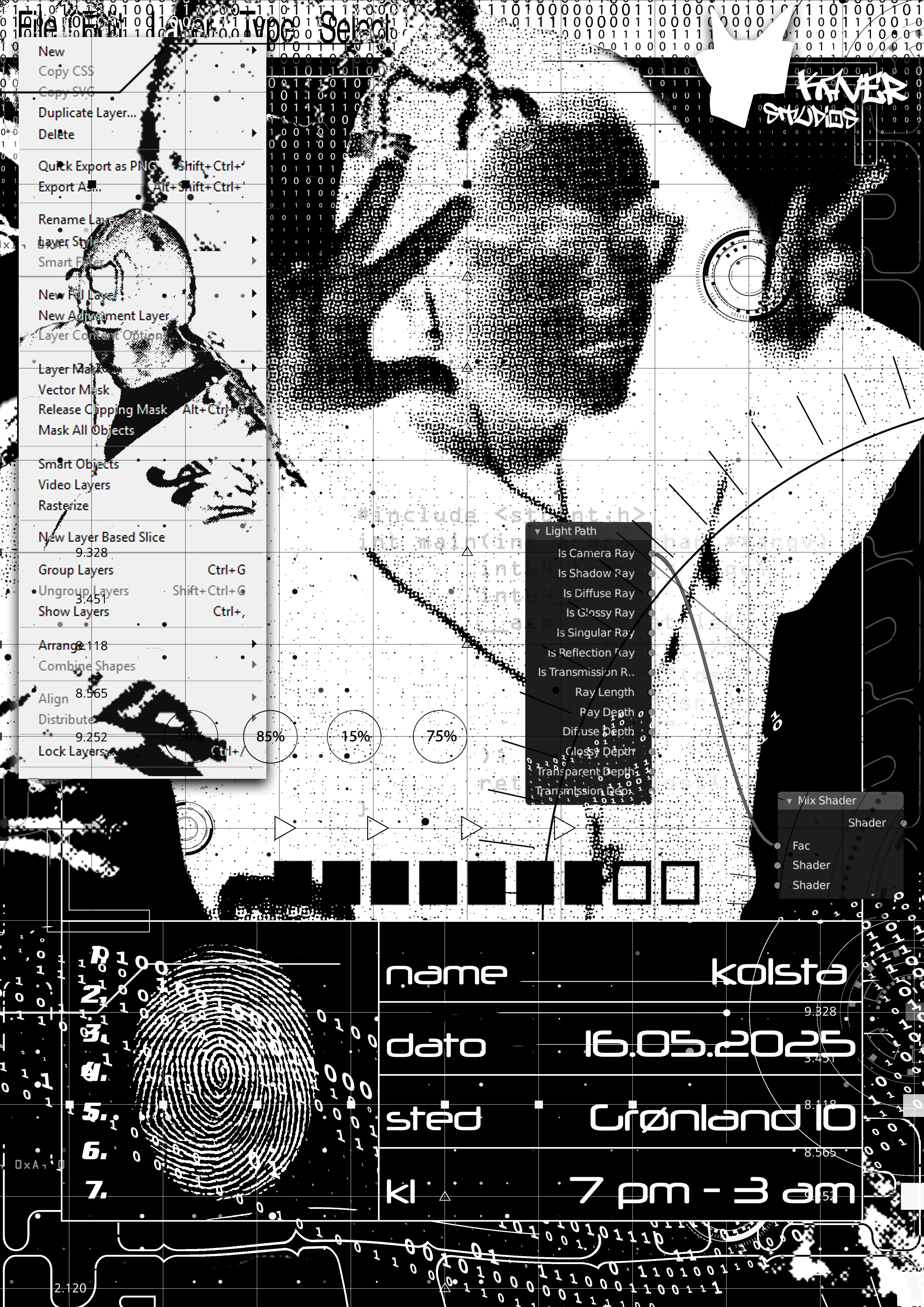 Oppdrag Digital plakat