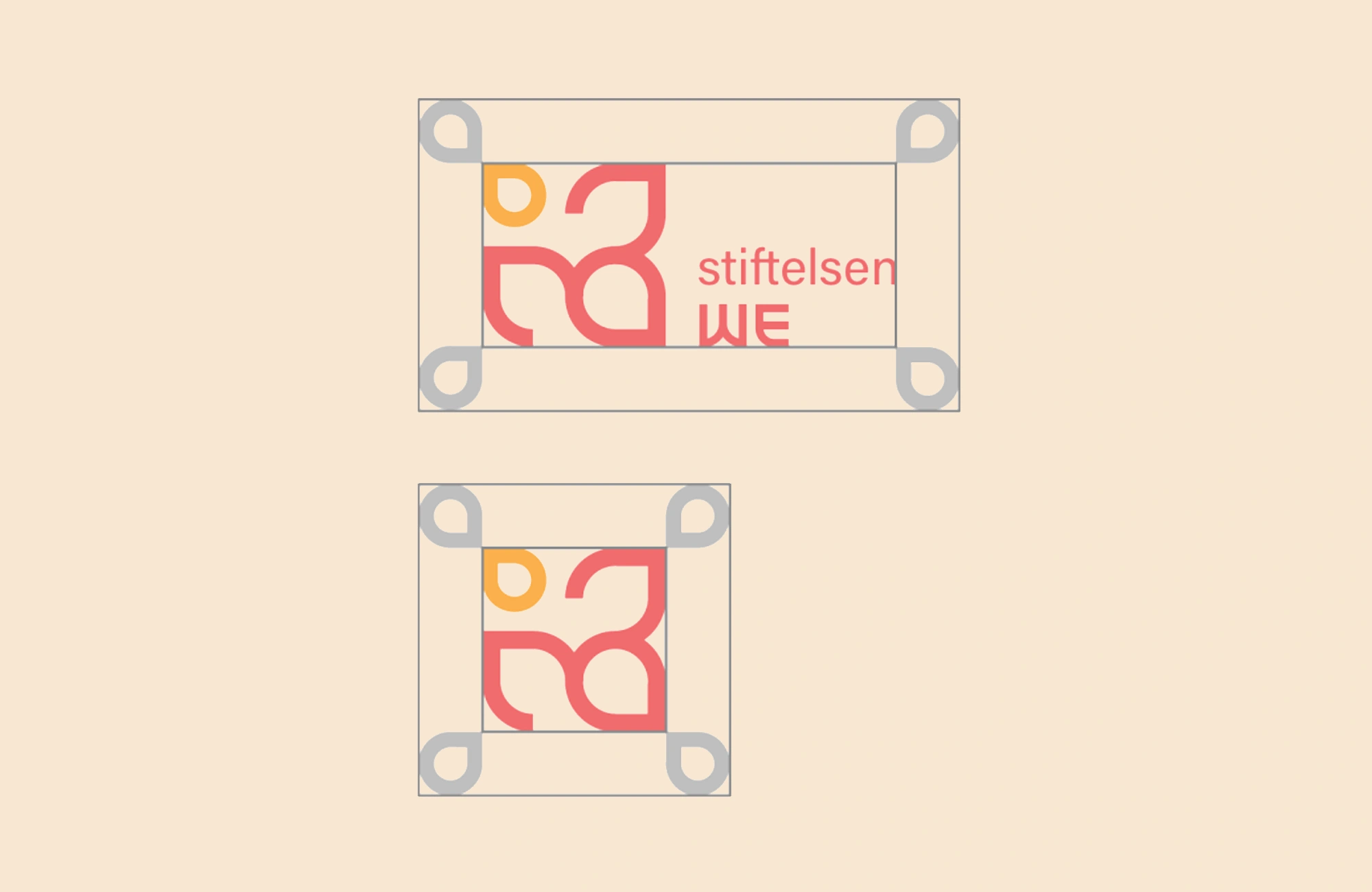 Testing av avstand rundt logo