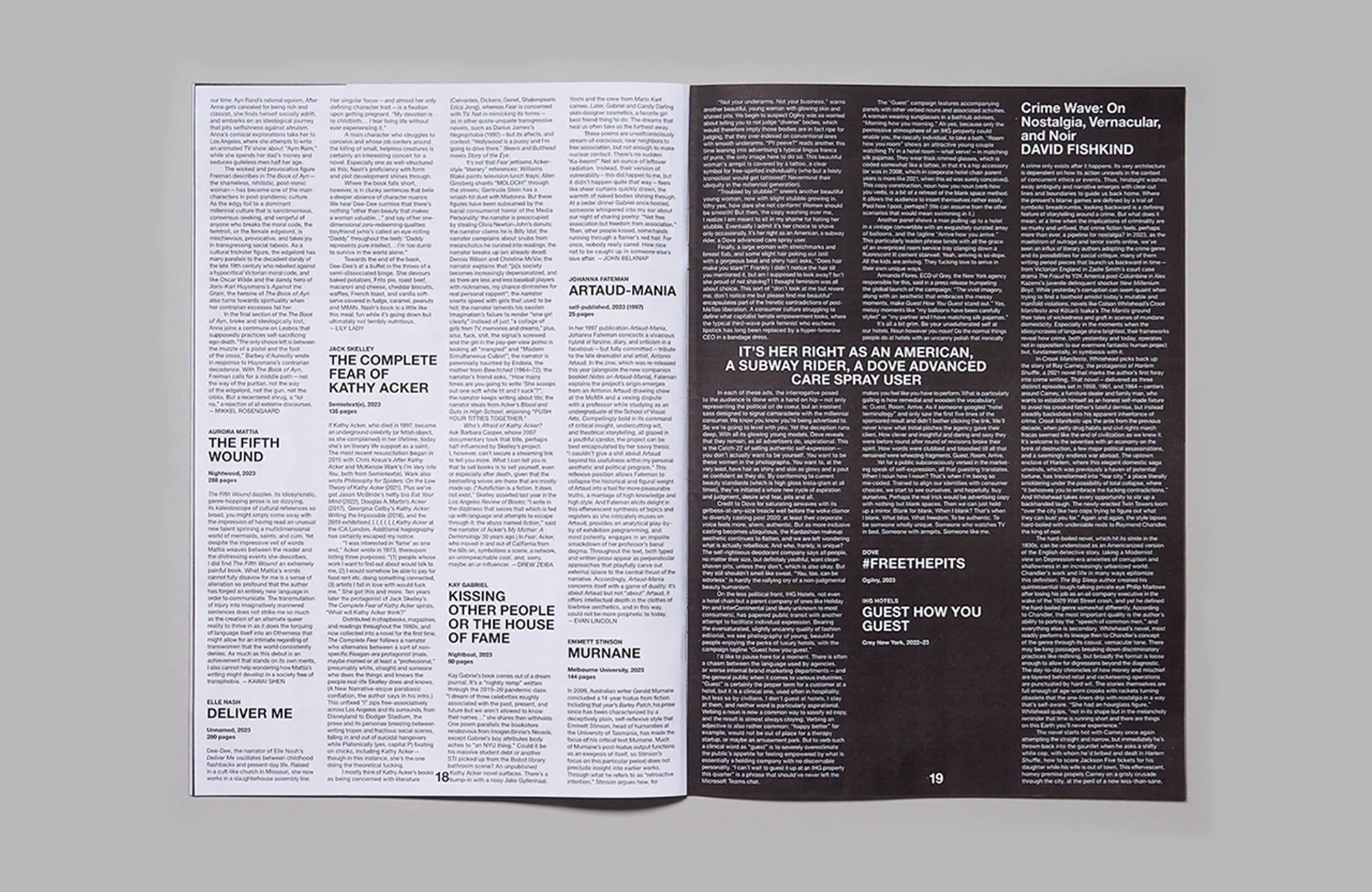 Første utkast av tidsskriftlayout