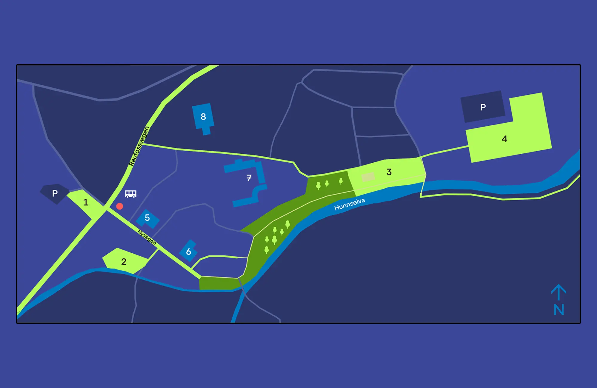 Videreutviklet kart med tydeligere struktur