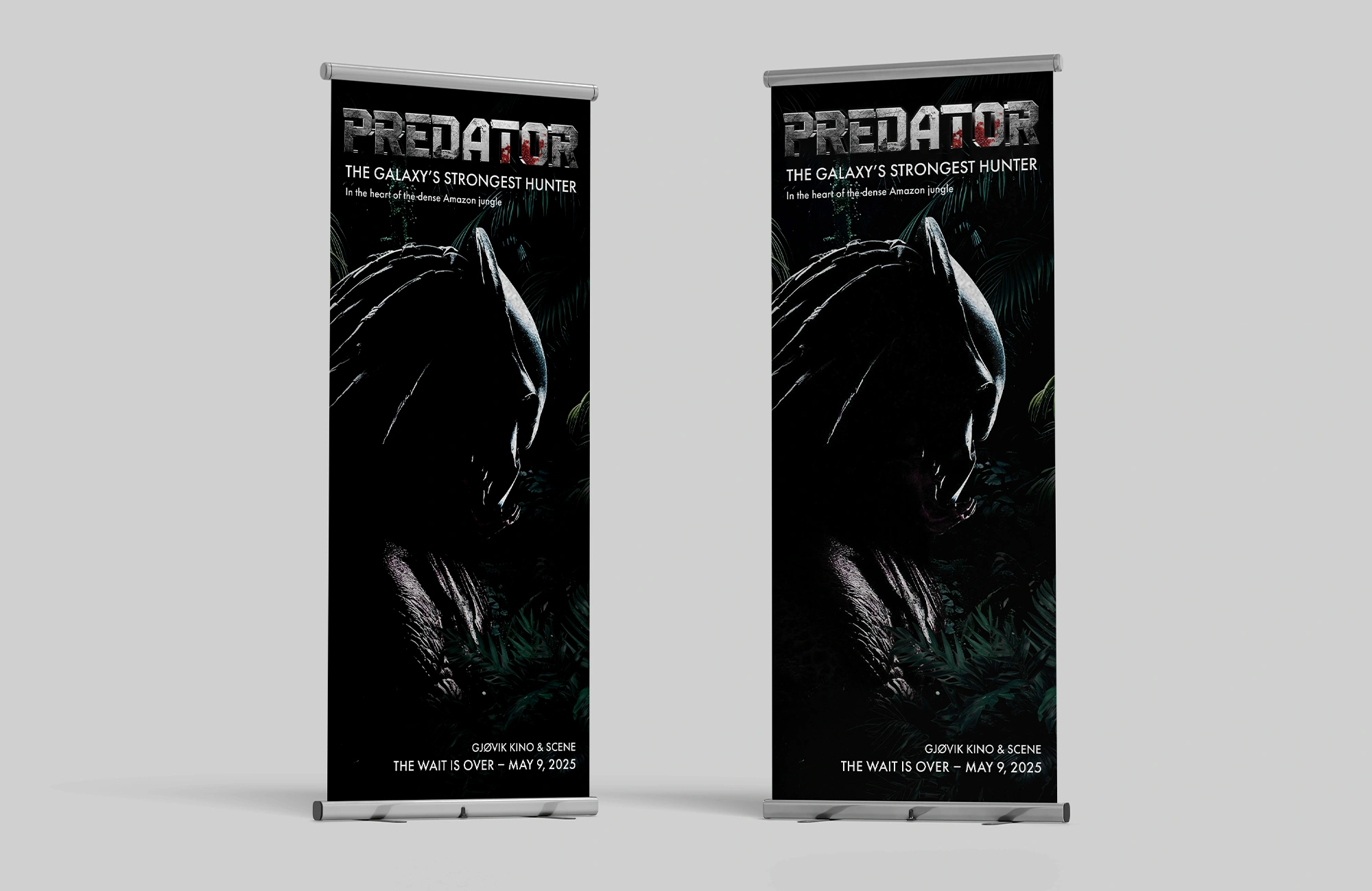 Roll-up banner utviklet for Predator-prosjektet