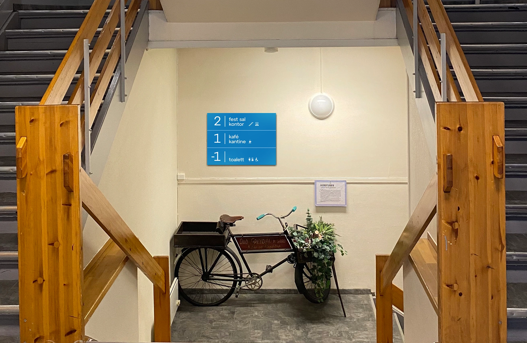 Mockup av inneskilt i Folkets Hus